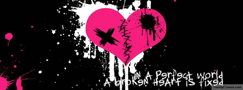 Broken Heart Facebook Cover