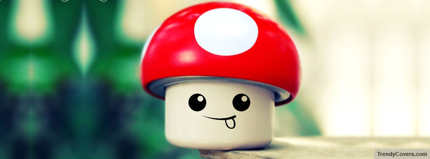 Mushroom Smiley Facebook Cover