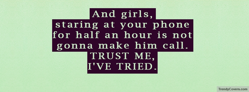 Girl Quote Facebook Cover
