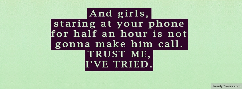 Girl Quote facebook cover