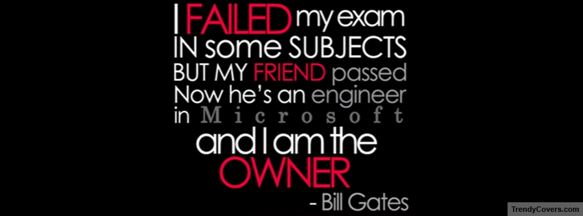 Bil Gates Quote facebook cover