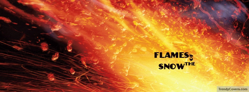 Flames Of Snow Facebook Cover