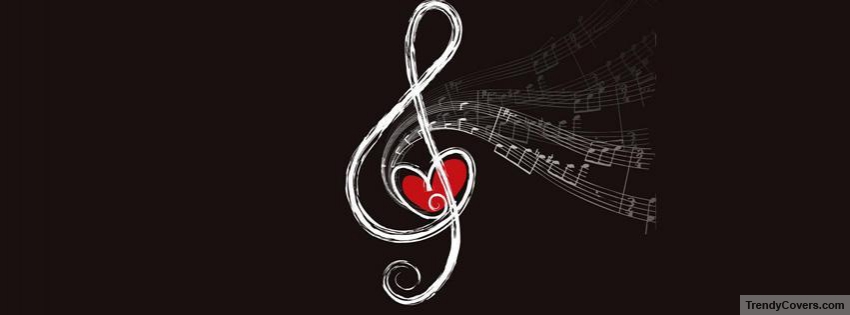 Musical Heart Facebook Cover