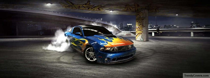 Car Drifting facebook cover