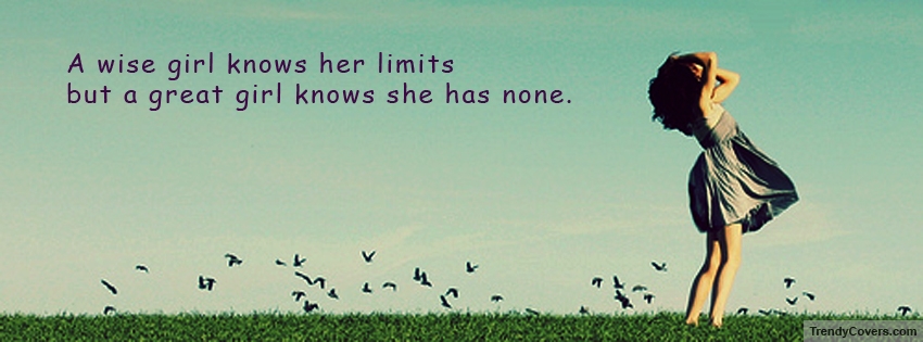 A Wise Girl.. Facebook Cover