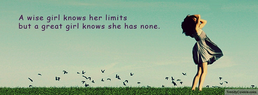 A Wise Girl.. facebook cover