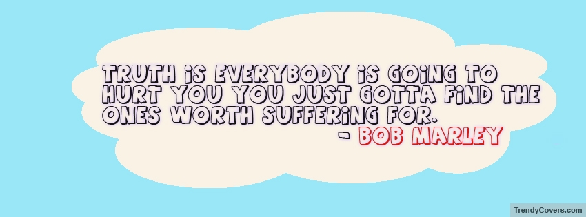 Bob Marley Quote facebook cover