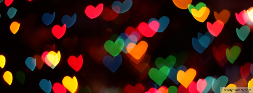 Colorful Hearts Facebook Cover