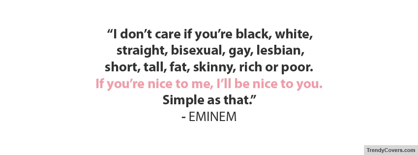 EMINEM Quote facebook cover