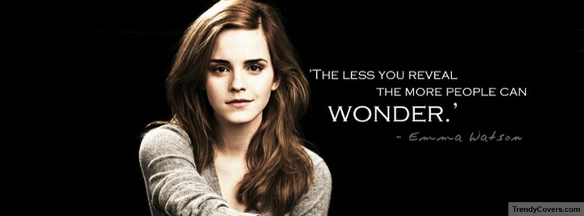 Emma Watson Quote Facebook Cover