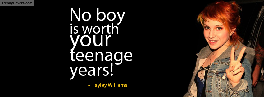 Hayley Williams Quote facebook cover