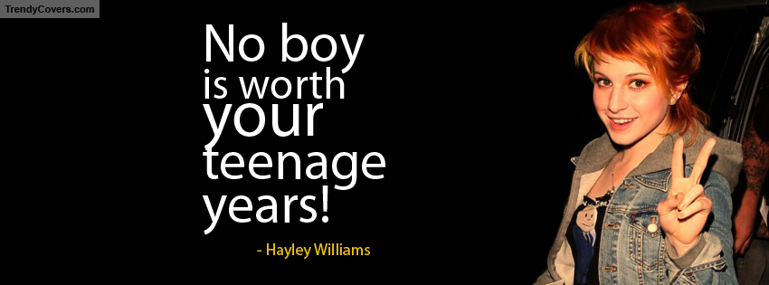 Hayley Williams Quote Facebook Cover