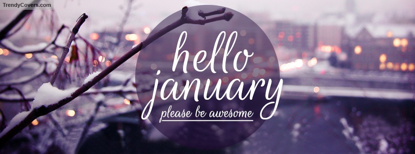 Hello January facebook cover