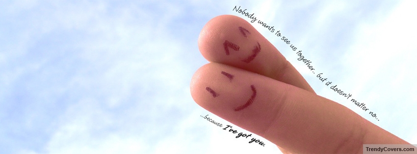 Love Finger Smiles Facebook Cover