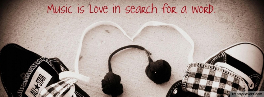 Music Is Love Facebook Cover