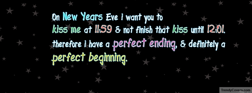 Perfect Beginning New Year facebook cover