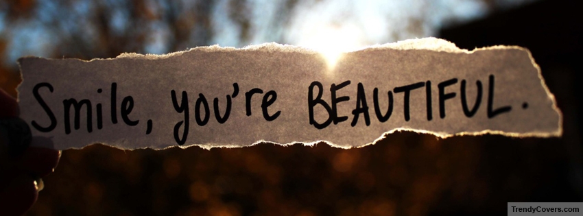 Smile You Are Beautiful Facebook Cover