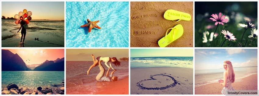 Summer Collage Facebook Cover