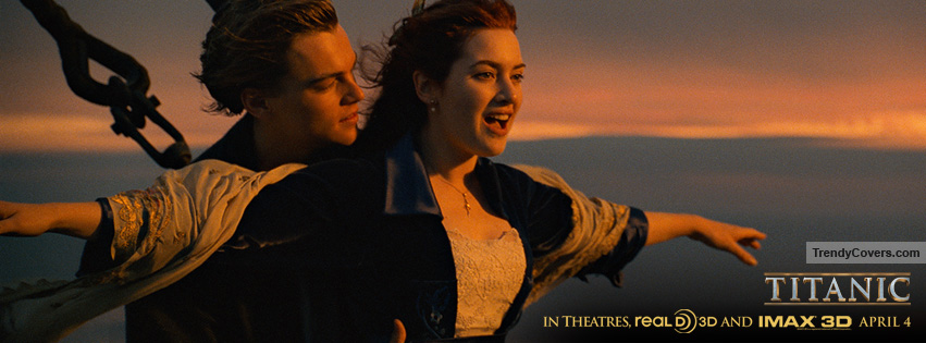 Titanic 3D I Am Flying Facebook Covers