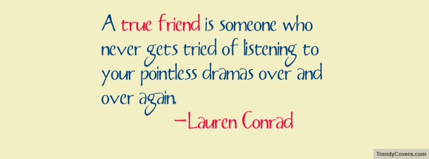 A True Friend facebook cover