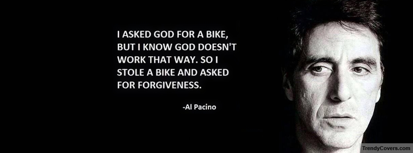 Al Pacino Quote Facebook Cover