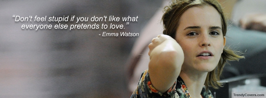 Beautiful Emma Watson facebook cover