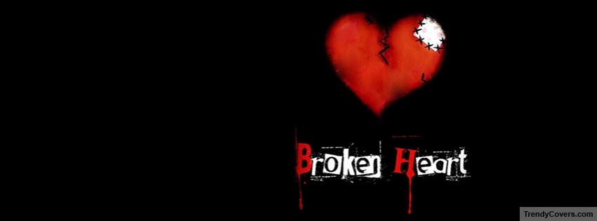 Broken Heart facebook cover