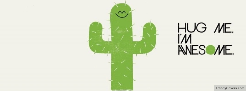 Cactus Hug Me facebook cover
