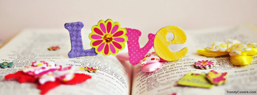 Colorful Love facebook cover