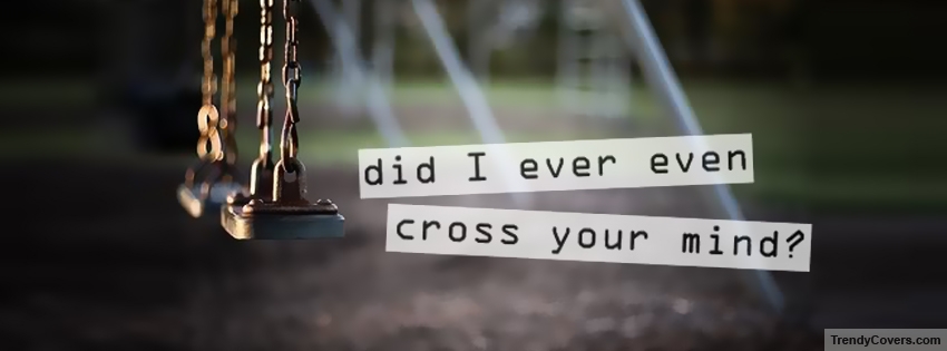 Cross Your Mind facebook cover