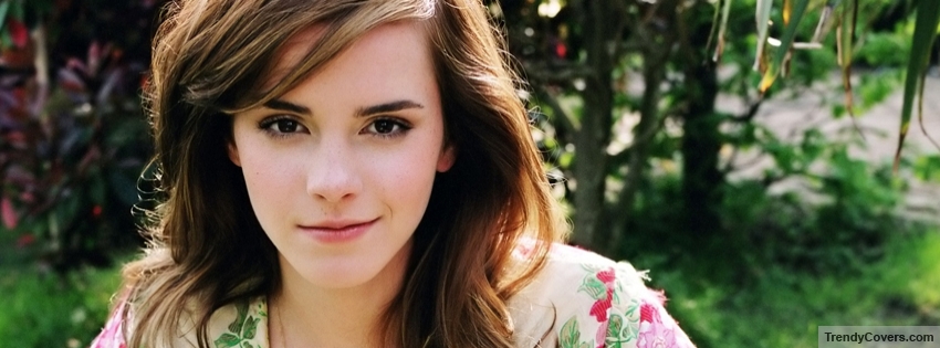 Cute Emma Watson facebook cover