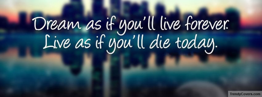 Dream As If You facebook cover