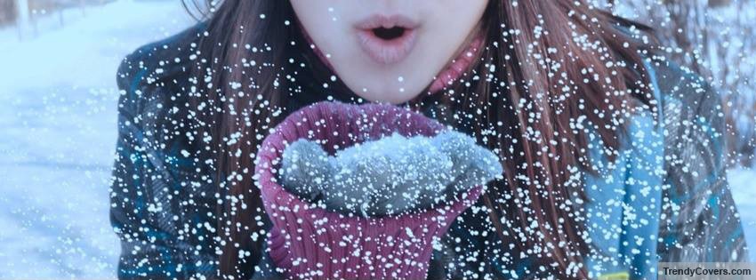 Girl In Snow Facebook Cover