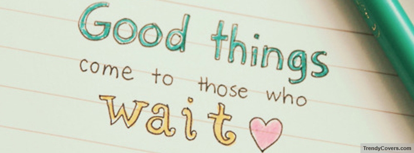 Good Things Facebook Cover