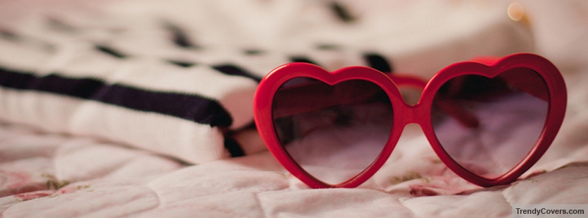 Heart Shapped Glasses Facebook Cover