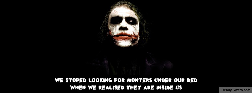 Joker Monsters Quote Facebook Covers