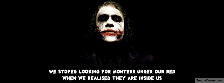 Joker Monsters Quote Facebook Cover