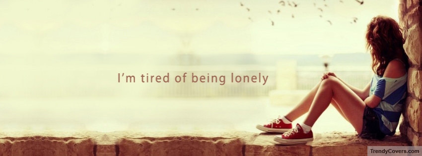 Lonely Girl Quote facebook cover