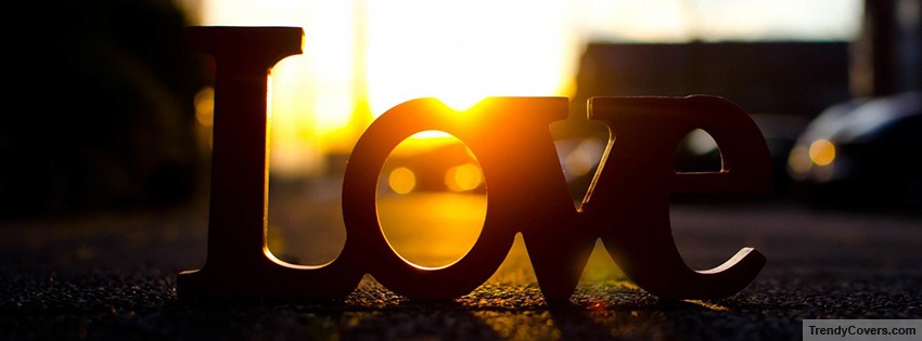 Love Sunset facebook cover