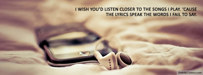 Lyrics Speak The Words Facebook Covers