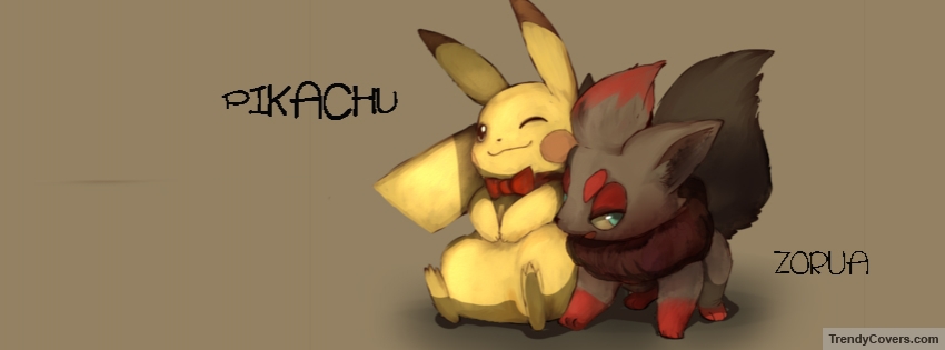 Pikachu And Zorua facebook cover