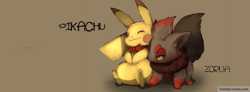 Pikachu And Zorua Facebook Cover