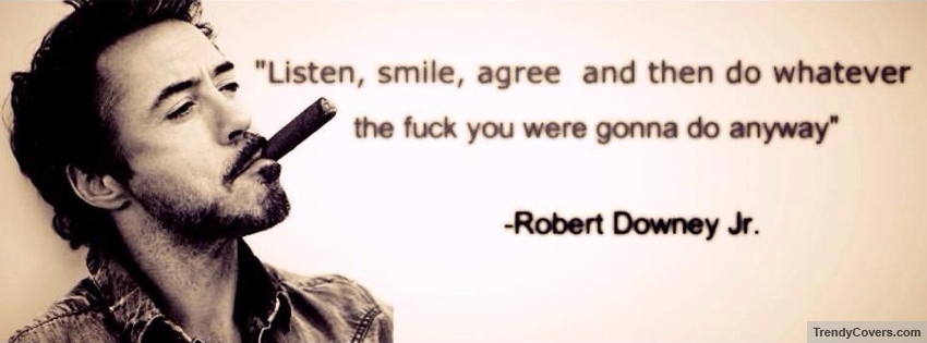 Robert Downey Jr Facebook Cover