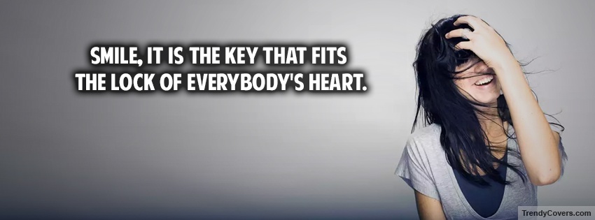 Smile It Is The Key facebook cover