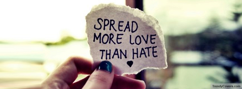 Spread Love Facebook Cover