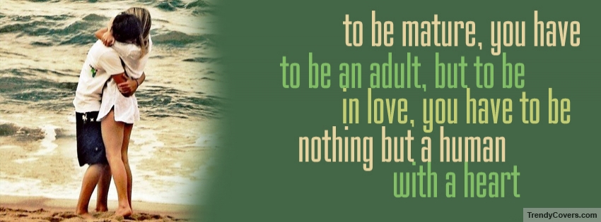To Be In Love facebook cover