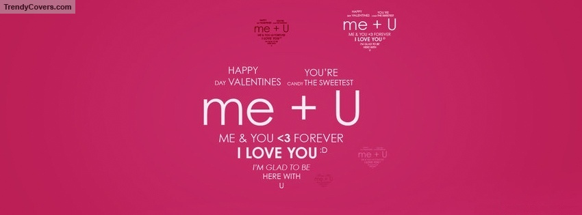 Valentines Day Me You facebook cover